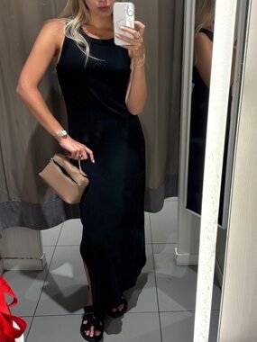 Black Maxi Dress - Classic Tank Style